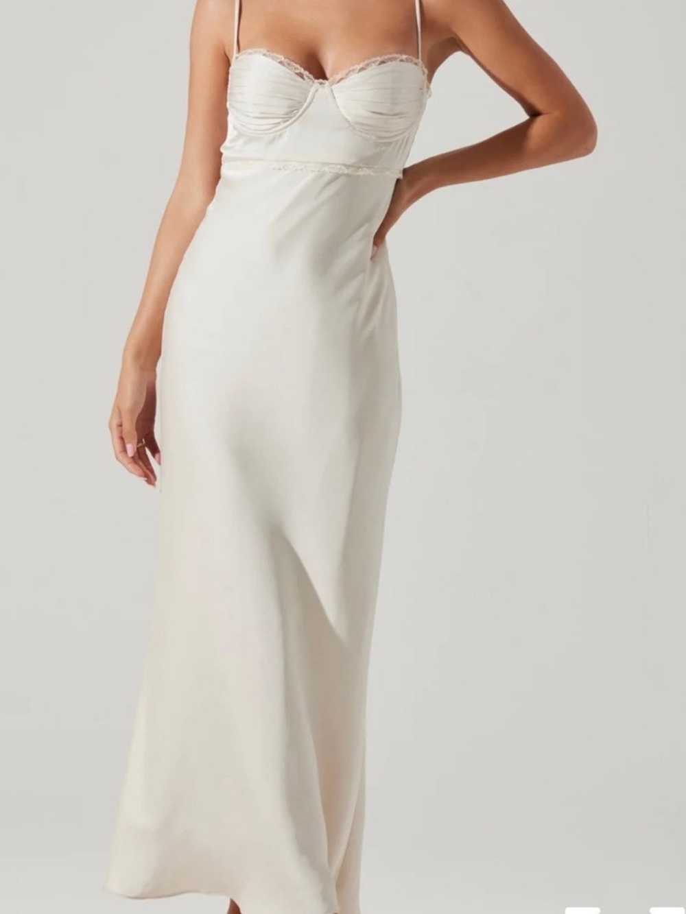 NWT Florianne Satin Maxi Dress in Champagne - ASTR the Label